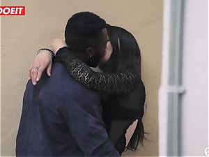 pornography star pounds Random first-timer man With wifey Filming