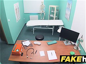 fake health center toilet room fellatio and tearing up